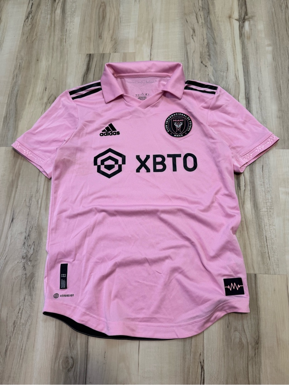 Adidas Inter Miami CF Soccer Jersey Mens Small Pink Aeroready Home Kit XBTO